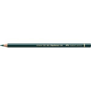Matite colorate permanenti Faber Castell Polychromos Ømina 3,8 mm - Verde abete - 110267 (conf.6)