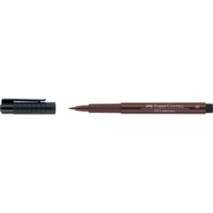 Penna a china Pitt Artist Pen brush Faber-Castell colore seppia scuro - 167475 (conf.10)