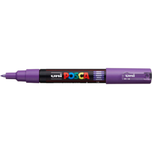 Pennarello a tempera UniPosca Uni-Ball punta tonda 0,7 mm Viola M PC1M VI