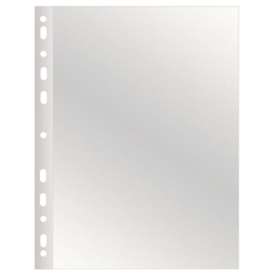 Buste a perforazione universale Q-Connect 22x30 cm basso spessore finitura goffrata (conf.100)