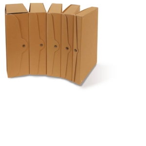 Scatola progetti in cartone Euro-Cart Avana - Dorso 4 cm - 35x25 cm