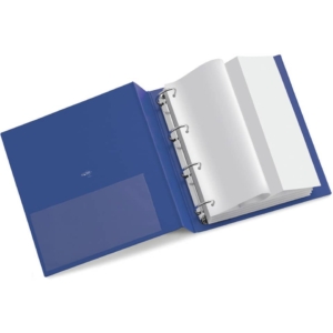 Raccoglitore personalizzabile Sei Rota Stelvio A4 - 4 anelli D 40 mm - Dorso 5,5 cm Blu 36404507