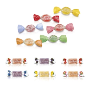 Caramelle gelatina di frutta 6 gusti Assortito - senza glutine (conf.500gr)