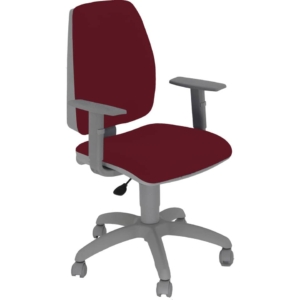 Sedia girevole con braccioli Bordeaux - Unisit Jupiter Eco smart - rivestimento ignifugo - JPQG/BRNG/ID