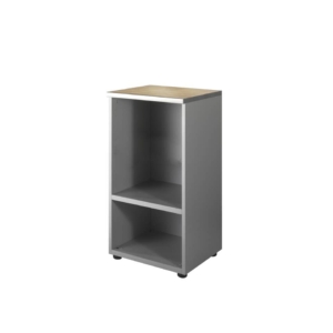 Mobile basso a giorno Unisit Spirit 1 ripiano 45x45x90 cm Rovere