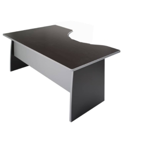 Scrivania informatica Unisit Spirit con semipenisola destra 180x100x72 cm Wengé - utilizzabile per soluzioni componibili