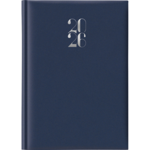 Agenda 2027 Giornaliera S/D separati 14,3x20,5 cm Gommato blu 27-225FT-C10