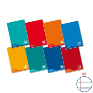 Quaderno A4 a righe Maxi One Color - 100g/m² - rigatura 0B - colore Assortito - 18+1 fogli