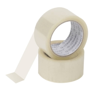 Nastro adesivo da imballo Q-Connect 50 mm x 66 m Trasparente - svolgimento rumoroso (conf.6)