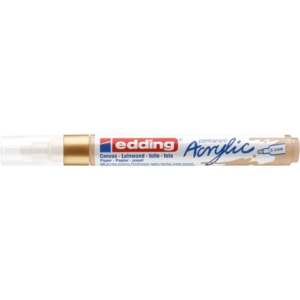 Pennarello acrilico Edding 5100 - punta tonda 2-3 mm tratto medio - oro-prezioso - E-5100 924