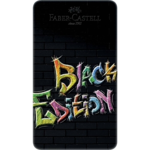 Matite colorate Faber Castell Black Edition - Colori Assortiti - astuccio in metallo - Ømina 3,3 mm - 116413 (conf.12)
