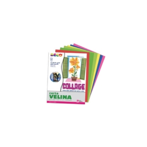 Carta velina 50x76 cm - 20 g/m² Deco assortiti caldi 10732 (busta 25 fogli)
