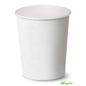 Bicchieri 9 oz (300 ml) in cartoncino Bio Scatolificio del Garda Bianco (conf.50)