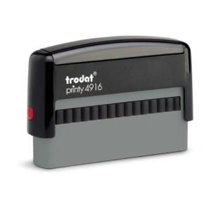 Printy 4916 - Timbro di testo PERSONALIZZATO fino a 3 righe dimensione max personalizzazione 70x10 mm