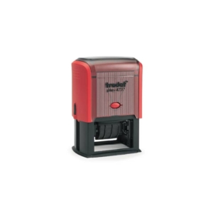 Datario con testo personalizzato Trodat Printy 4727 dimensione max pers.ne 60x40 mm - fino a 3+3 righe - verde - 182301