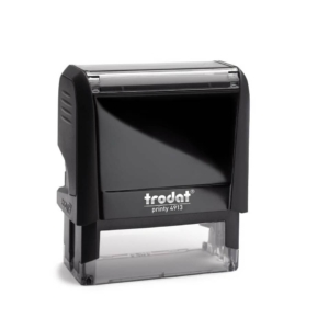 Timbro di testo personalizzato Trodat Printy 4913 dimensione max pers.ne 58x22 mm - fino a 6 righe - blu - 182212