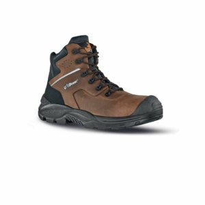 Scarpe antinfortunistiche in pelle pull-up idrorepellente Greenland S3 SRC Nero-Marrone U-Power N° 41