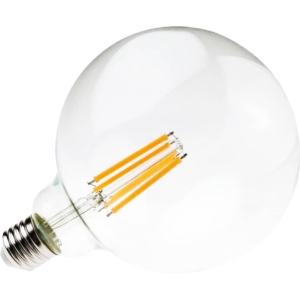 Lampadina LED a filamento globo 12W G125 E27 2500 lumen luce fredda MKC 6000K