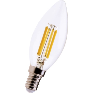 Lampadina LED a filamento candela 6W attacco E14 806 lumen luce calda MKC 3000K
