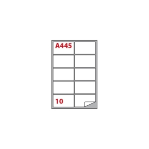 Etichette Bianche Copiatabu A445 Markin 99,1x57 mm- Laser/inkjet - 10 etichette per foglio - X210A445 (conf.100 fogli)