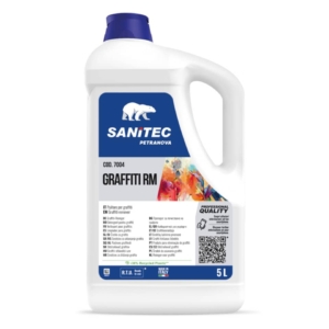 Solvente per la rimozione di graffiti, inchiostri e vernici di ogni genere Graffiti RM Sanitec 5 litri / 5,5 Kg