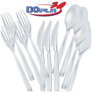 Coltelli magnum Compact Trasparenti in polistirene Dopla Reusable 180 mm (conf.50)