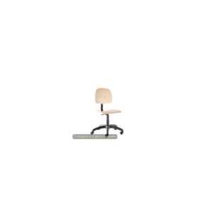Seduta tecnica Labor Wood 40 in legno di Faggio verniciato naturale Seditaly bassa - LBG0F0000L119