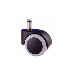 Set 5 ruote gommate Seditaly Base per sedie Ø50 mm per parquet Nere libere CNF5RBL020201