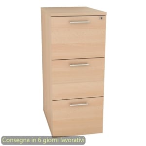 Mobile classificatore per cartelle sospese 3 cassetti + 1 serratura 49x55xh.107,2 cm Artexport Faggio