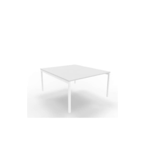 Bench piano Grigio 140x160xh.75 cm gamba a ponte in acciaio Bianco linea Practika P3 Quadrifoglio - ECBEC14-GR-I
