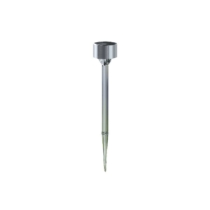 Lampioncino LED in acciaio con pannello solare e sensore crepuscolare Aigostar luce RGB - cilindro - B10201J9P