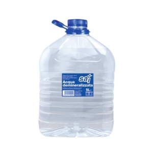 Acqua demineralizzata per ferri da stiro e batterie d'auto SAI 5 litri 0201018