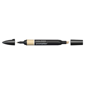 Pennarello Winsor&Newton Promarker doppia punta fine-scalpello 2,5-0,5mm - sandstone - 0203174