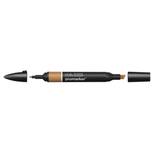 Pennarello Winsor&Newton Promarker doppia punta fine-scalpello 2,5-0,5mm - cocoa - 0203213