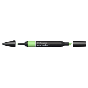 Pennarello Winsor&Newton Promarker doppia punta fine-scalpello 2,5-0,5mm - apple - 0203210