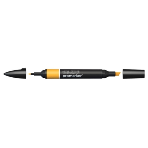 Pennarello Winsor&Newton Promarker doppia punta fine-scalpello 2,5-0,5mm - gold - 0203283
