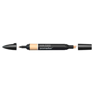 Pennarello Winsor&Newton Promarker doppia punta fine-scalpello 2,5-0,5mm - oatmeal - 0203278