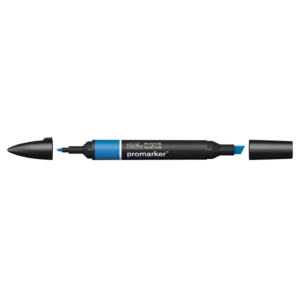 Pennarello Winsor&Newton Promarker doppia punta fine-scalpello 2,5-0,5mm - french navy - 0203355