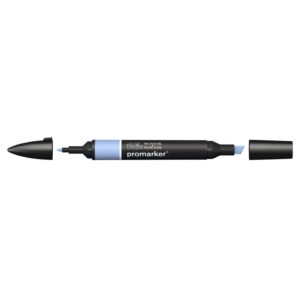 Pennarello Winsor&Newton Promarker doppia punta fine-scalpello 2,5-0,5mm - cornflower - 0203238
