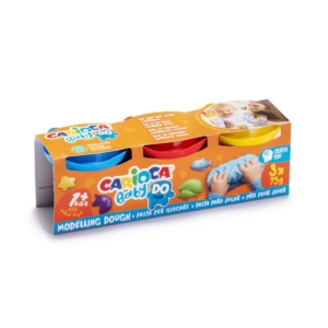Pasta modellabile colorata Carioca Baby Do 75gr - Colori Assortiti - 43179 (conf.3)