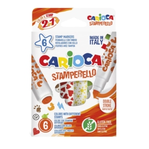 Pennarelli doppia punta Carioca Stamperello - Colori Assortiti - 42279 (conf.6)