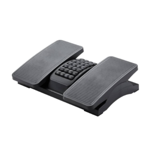 Poggiapiedi in plastica regolabile in altezza Nero Q-Connect 43x32 cm KF16946