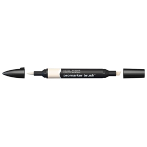 Pennarello Winsor&Newton Promarker Brush doppia punta scalpello-pennello - almond - 0204216