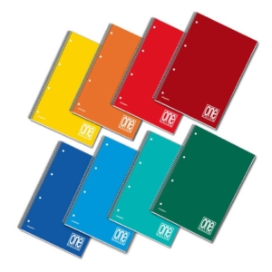 Quaderno spiralato One Color A5 - 80g/m² - 60 fogli con 4 fori - 4 mm 1147