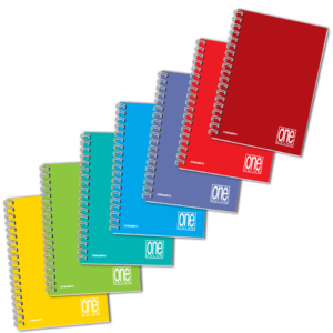 Quaderno spiralati a 4 fori Maxi One Color A4 - 80g/m² - 60 fogli - 5 mm 1143