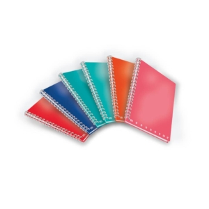 Quaderno Pigna Maxi spiralato 4 fori Monocromo - 70 fogli 80g/m² A4 Colori Assortiti quadretti 5M - 0215555 5M