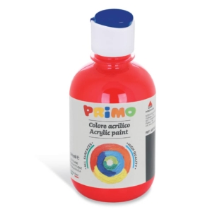 Colore acrilico Primo in bottiglia con tappo dosatore 300 ml Rosso carminio 400TA300310