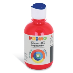 Colore acrilico Primo in bottiglia con tappo dosatore 300 ml Rosso scarlatto 400TA300380