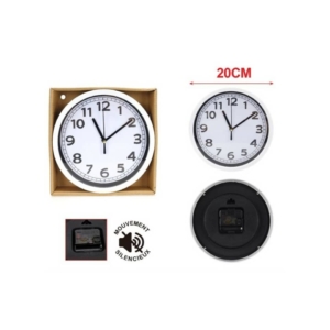 Orologio da parete Emi fondo Bianco numeri neri Ø20 cm - 8500330