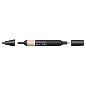 Pennarello Winsor&Newton Promarker doppia punta fine-scalpello 2,5-0,5mm - muted pink - 0203026
